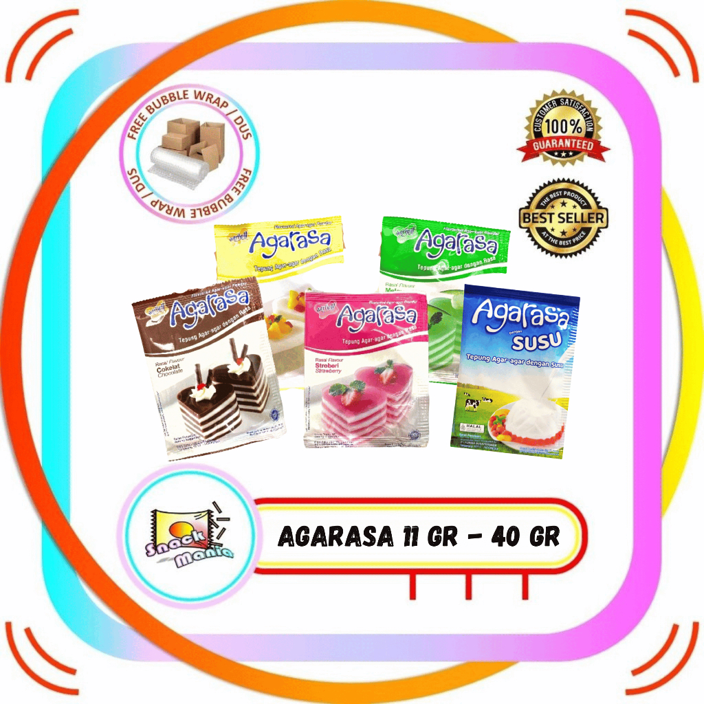 AGARASA Nutrijell Agar Agar Powder 10gr Bubuk Tepung Jelly Puding