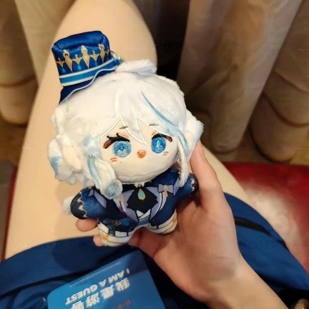 Ini Genshin ImpactGantungan Tas Boneka Anime Funina yang Imut Gaya Dekorasi Boneka Katun Dua Dimensi