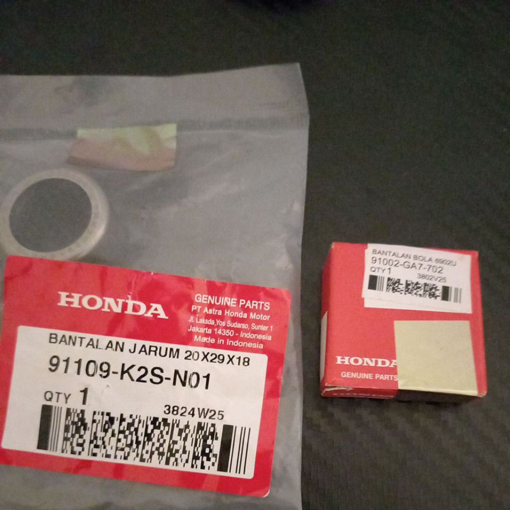 Laher Plus Roces Bearing Bambu Pully Set Beat Vario 125 150 160 Scoopy Genio Original Ahm