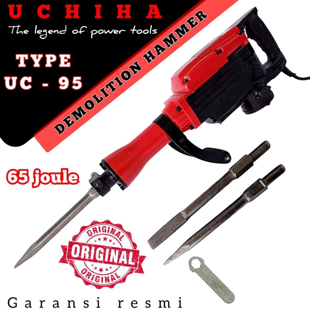 BOR Jack HAMMER DEMOLITION merek UCHIHA tipe UC 95 bobok Aspal  Japan tehnologi