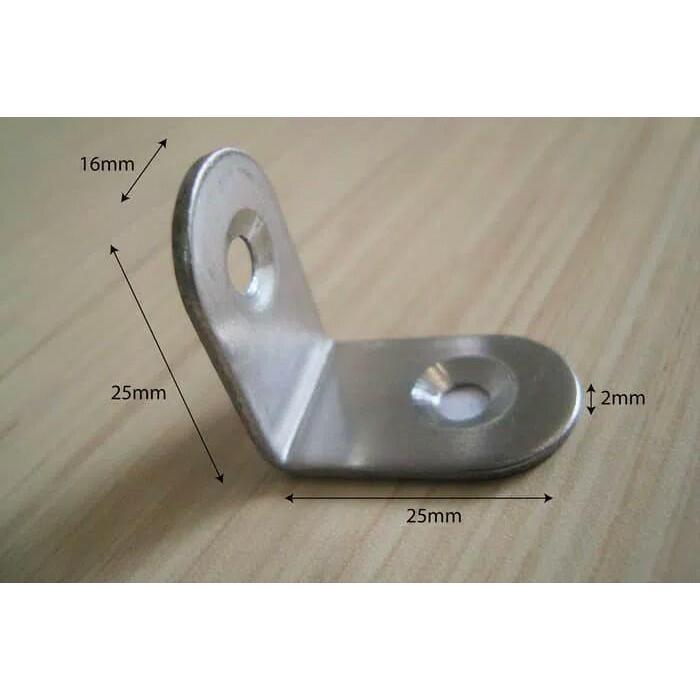 Siku Stainless Penyangga Lemari - Siku Penyangga Rak