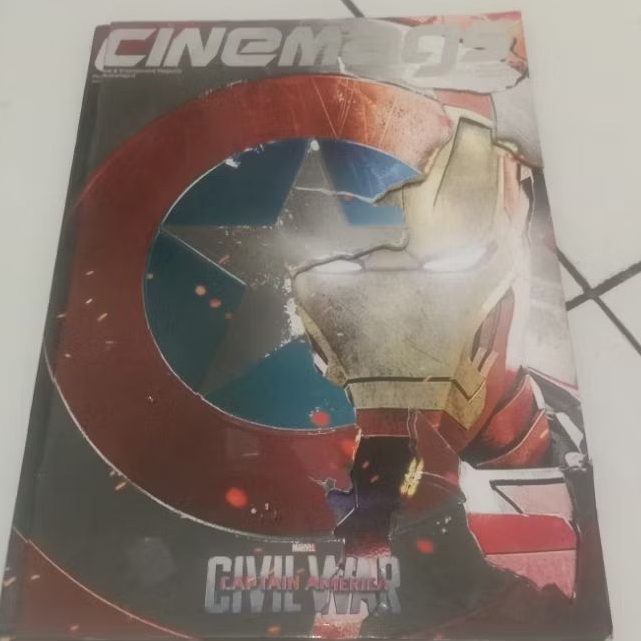 Majalah Original Cinemags Captain America - Civil War  Tersedia Poster Captain America dan Jungle Bo