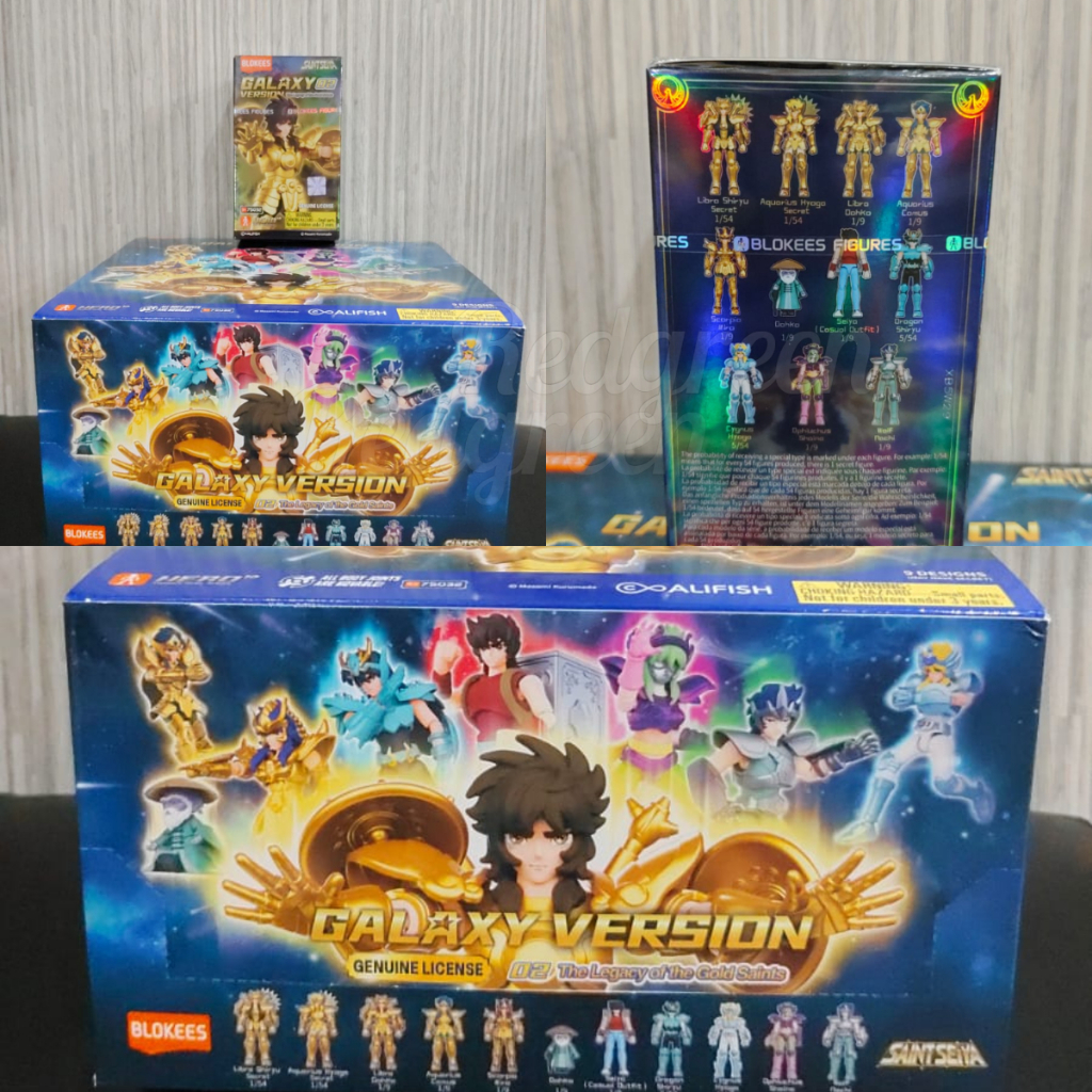 mainan anak action figure blindbox blokees saint saiya seri 02 koleksi figure