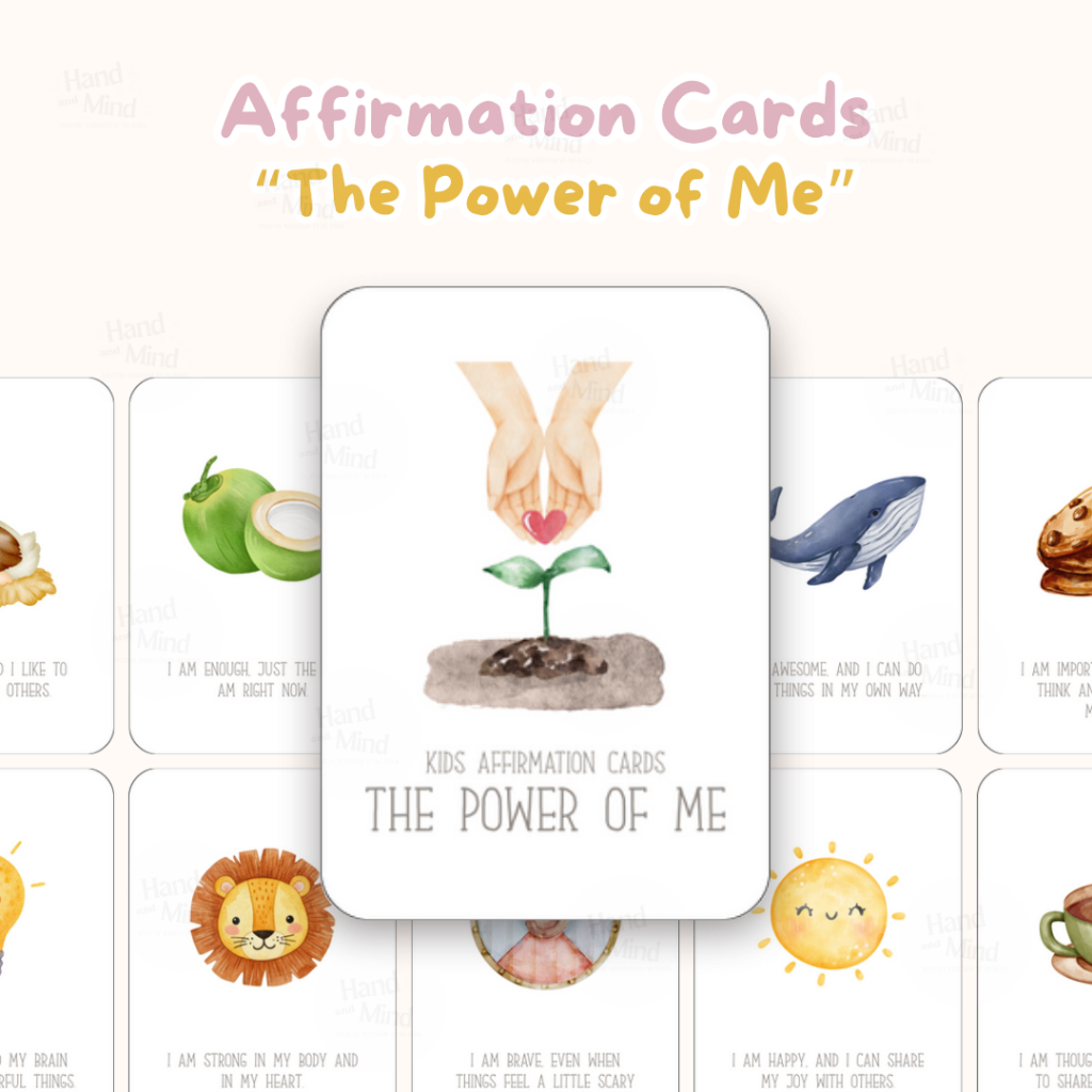 Kids Affirmation Cards "The Power of Me" - 32 Cards | Kartu Afirmasi Anak | Flashcard Anak