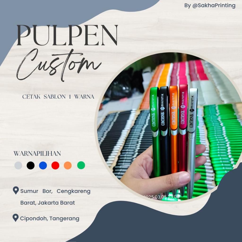 

Pulpen custom/Ballpoint custom/Ballpoint Logo nama/Ballpoint sablon/Ballpoint promosi/Ballpoint souvenir/pulpen Custom/pulpen Logo/pulpen promosi/pulpen sablon/pulpen souvenir