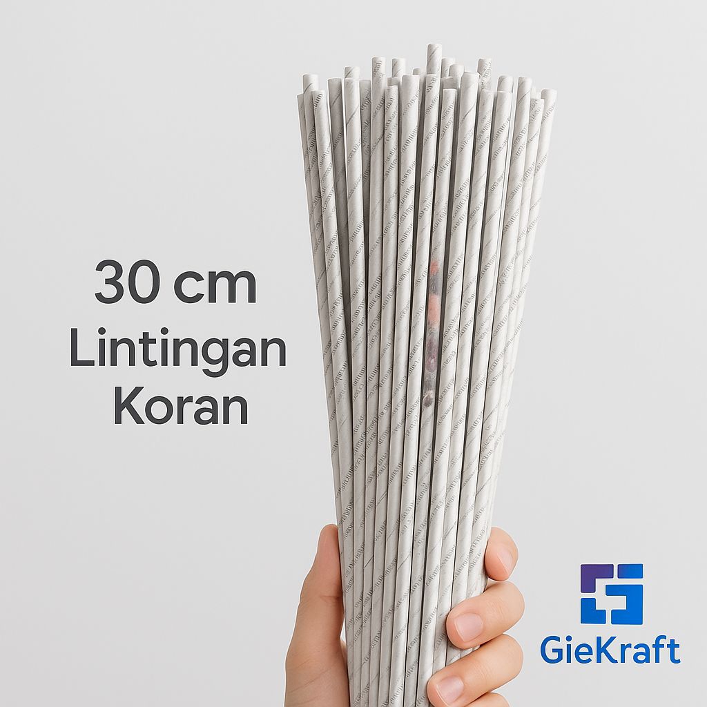 

Gulungan Koran Daur Ulang 30 cm || DIY Craft & Hanmade Material