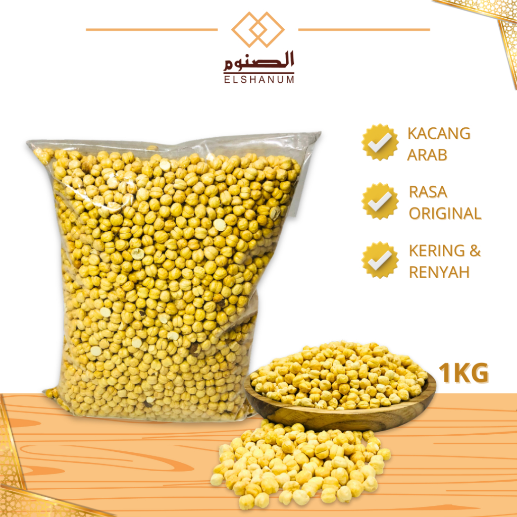 

Kacang Kulit Arab Rehab 1kg / Kacang Arab Keju / Kacang Khas Arab Original / Kacang Arab Al - Madina