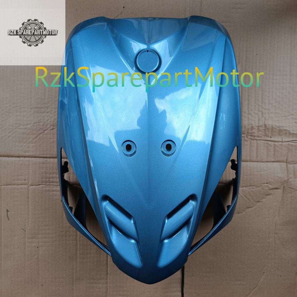 Cover body/tameng depan mio sporty biru telor asin/mio sporty biru telor asin 2004 2005 2006