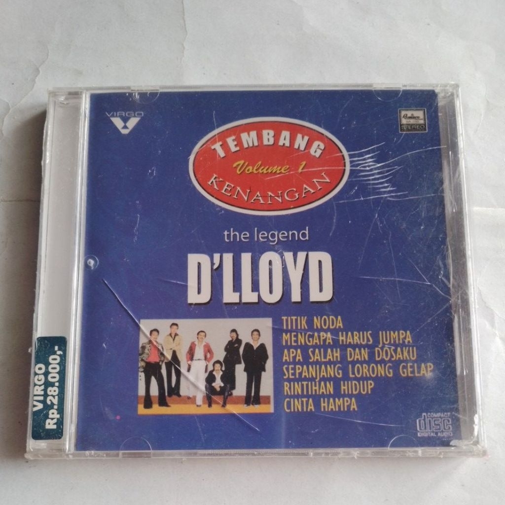 kaset cd audio lagu tembang kenangan the legend d'lloyd (baru)