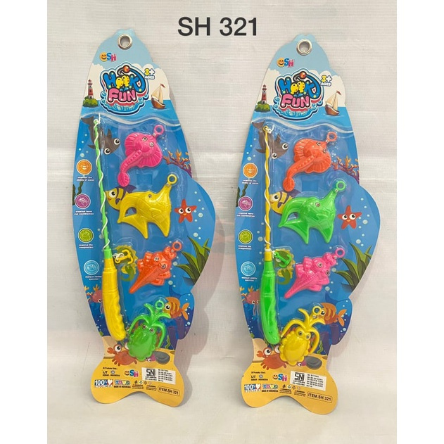 (harga 2 pcs) MAINAN PANCING PRESS MURAH SH 321