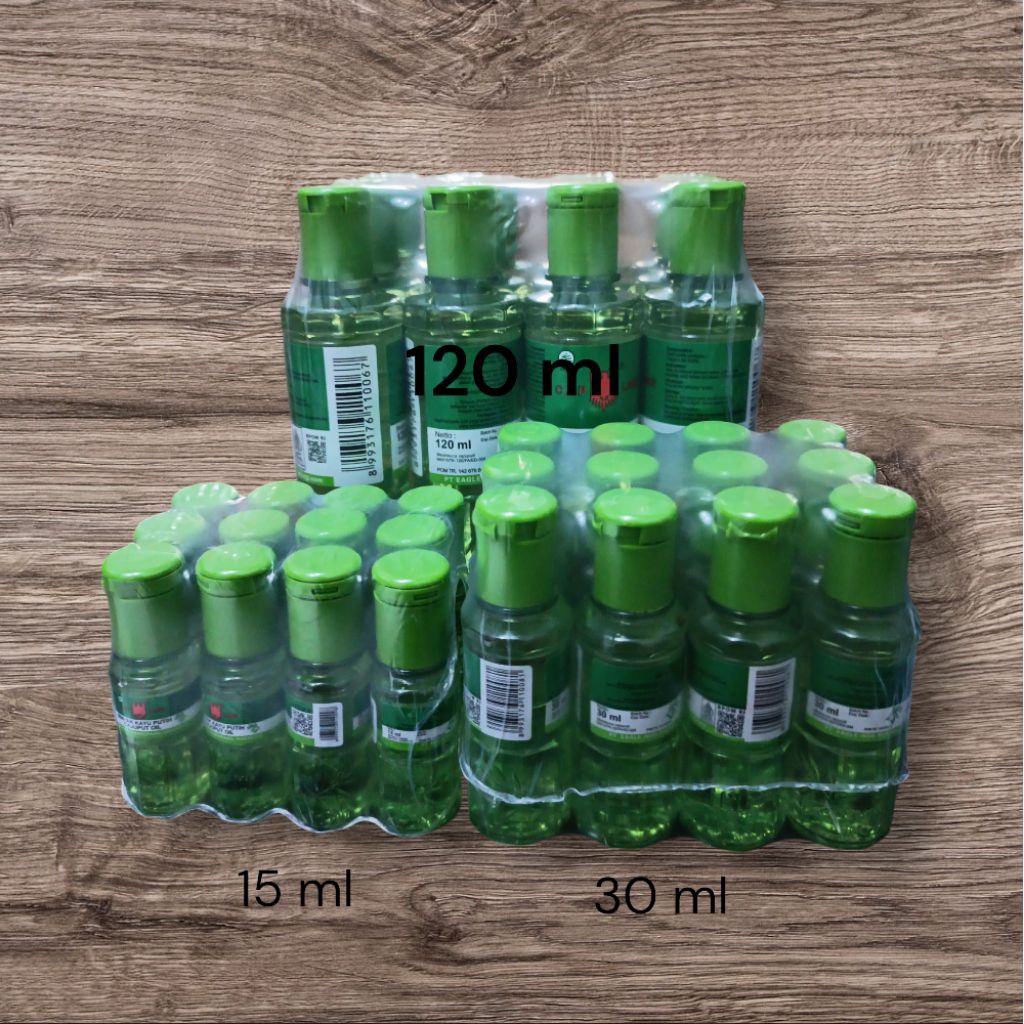 1 lusin minyak kayu putih cap lang ukuran 15 ml, 30 ml, dan120 ml