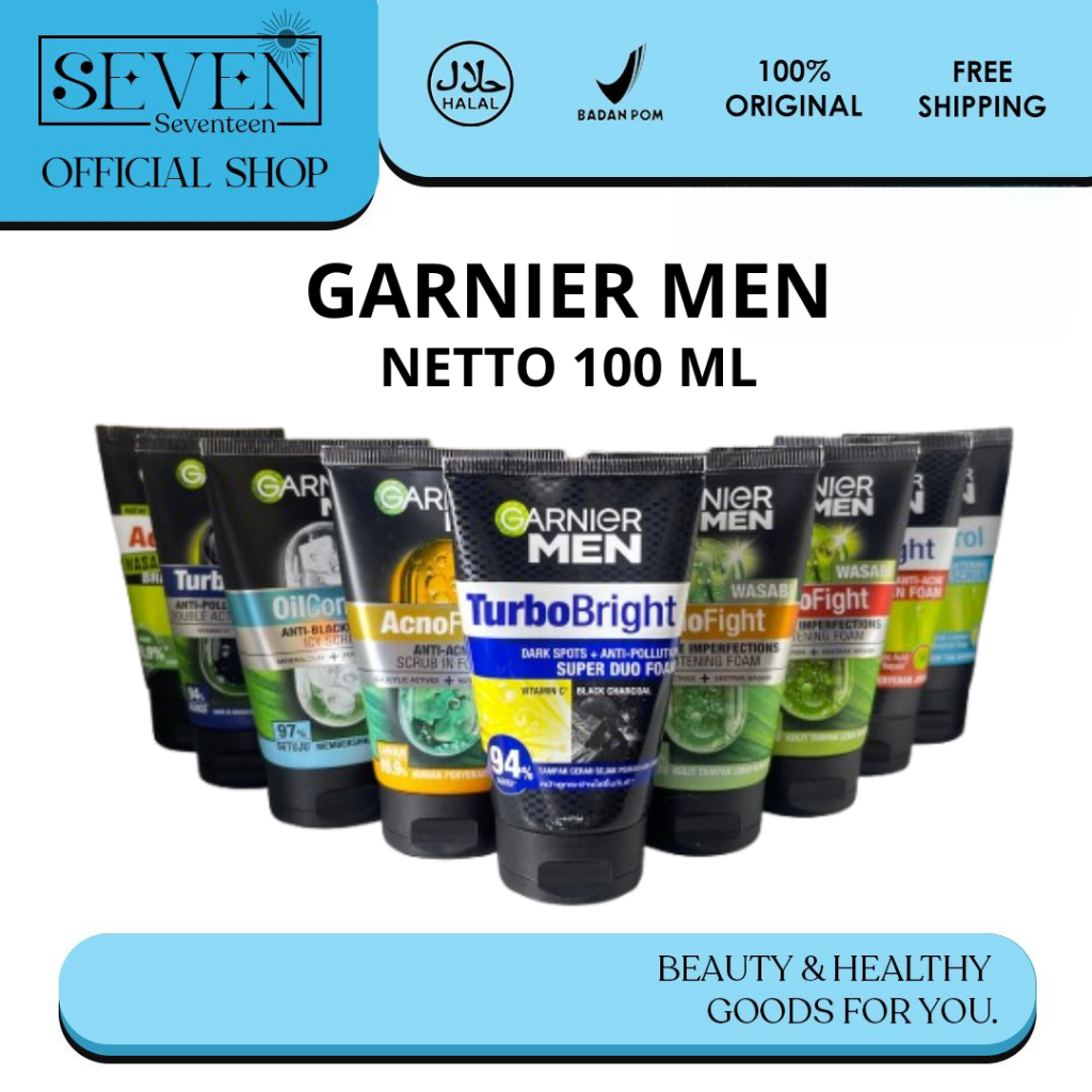 Garnier Men Power White Super Duo Facial Foam | Garnier Men Facial Foam