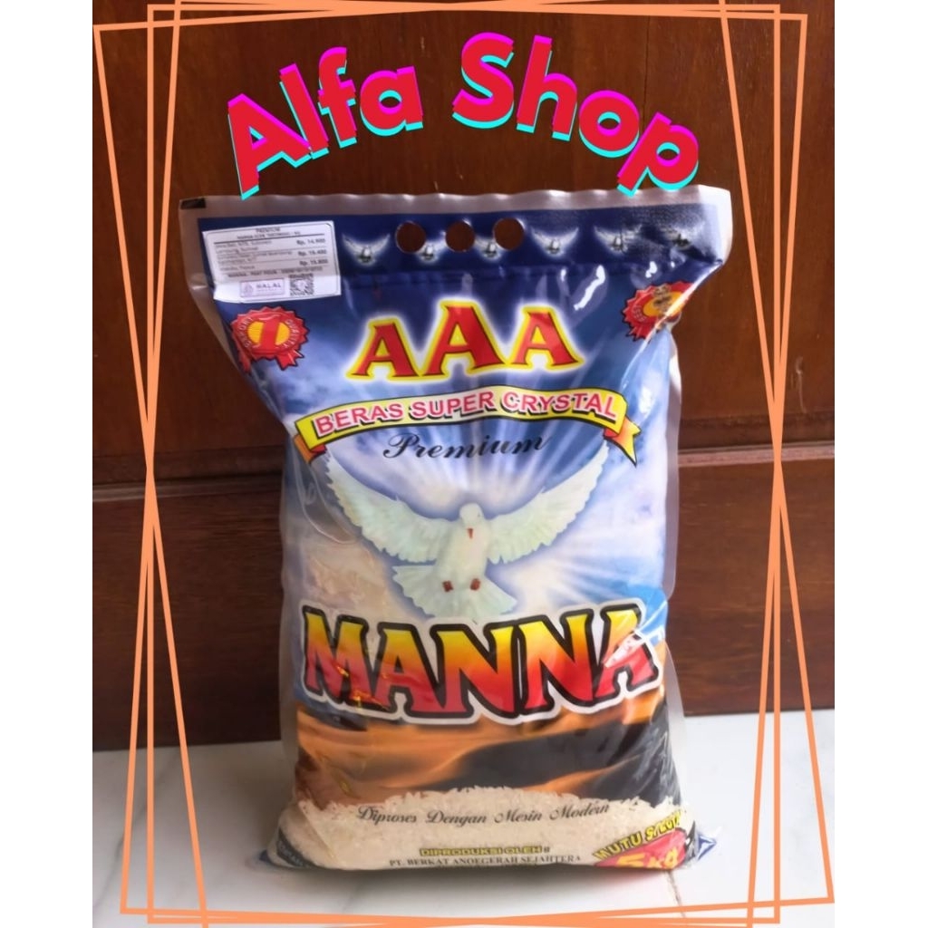 

Beras premium Manna 5kg