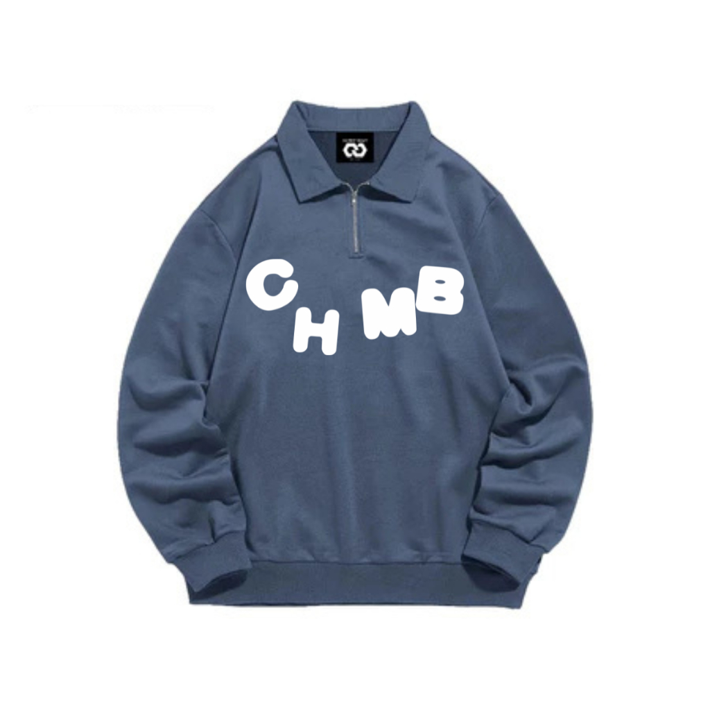 Crewneck Zipper Rugby Fashion Korean Styly Motif CHMB / Sweater Halfzip Vintage Distro