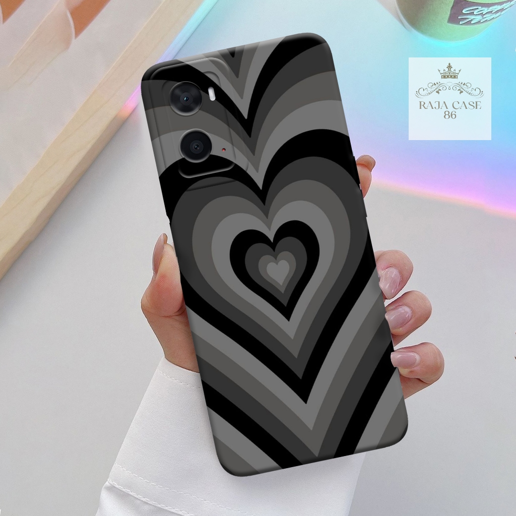 Case Oppo A76 / A96 - casing Oppo A76 - Motif case Love - Pelindung handphone - Oppo - Softcase Oppo