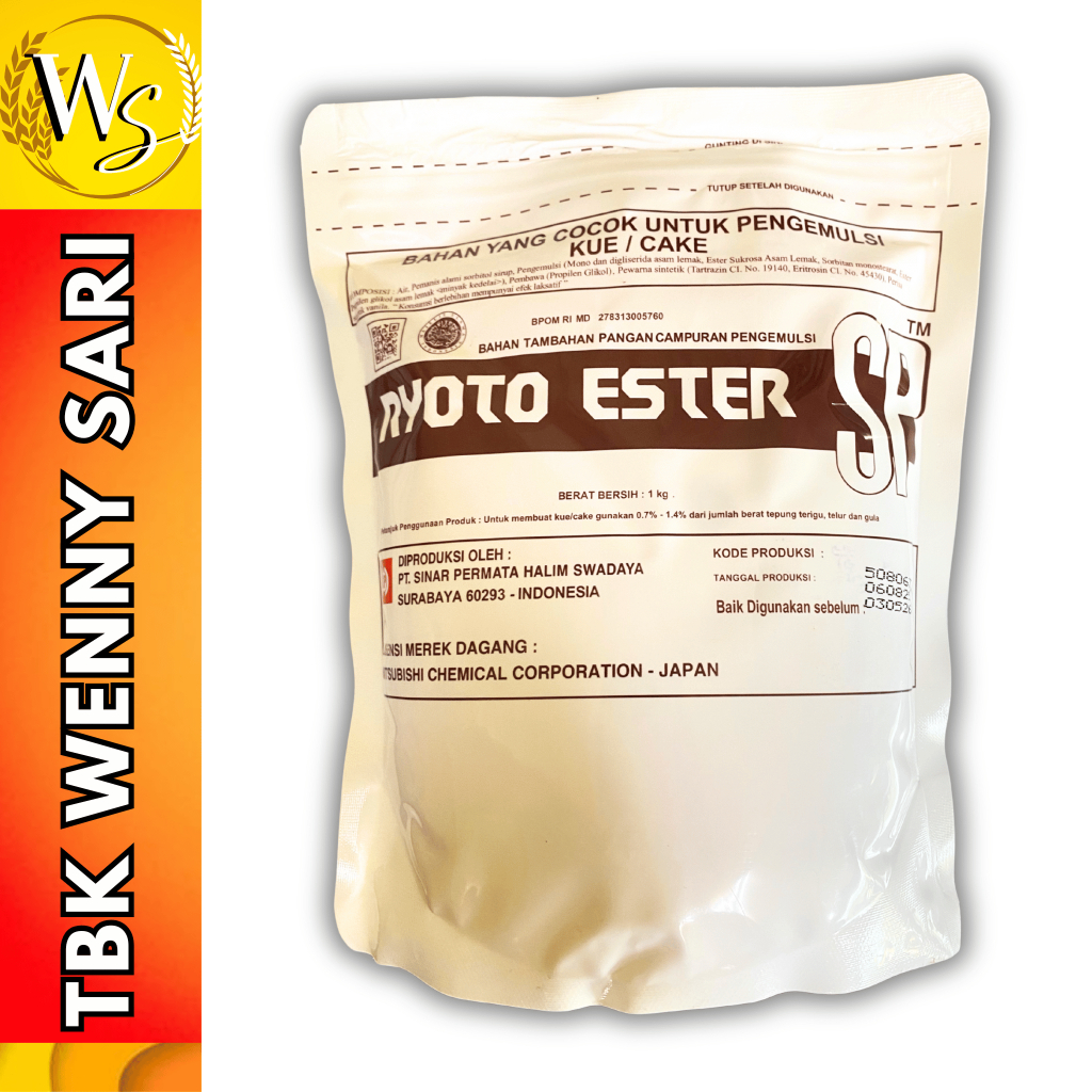 

Ryoto Ester SP Kue 1 KG - Cake Emulsifier Stabilizer