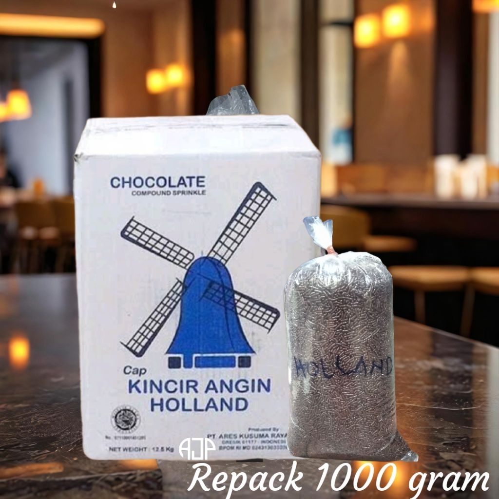 

Meses /Mesis Chocolate Compound Cap Kincir Angin Holland | Repack 1000 gr