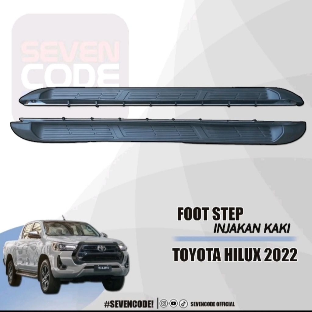 FOOTSTEP TOYOTA HILUX 2022 / INJAKAN SAMPING HILUX 2022 2023 ORIGINAL