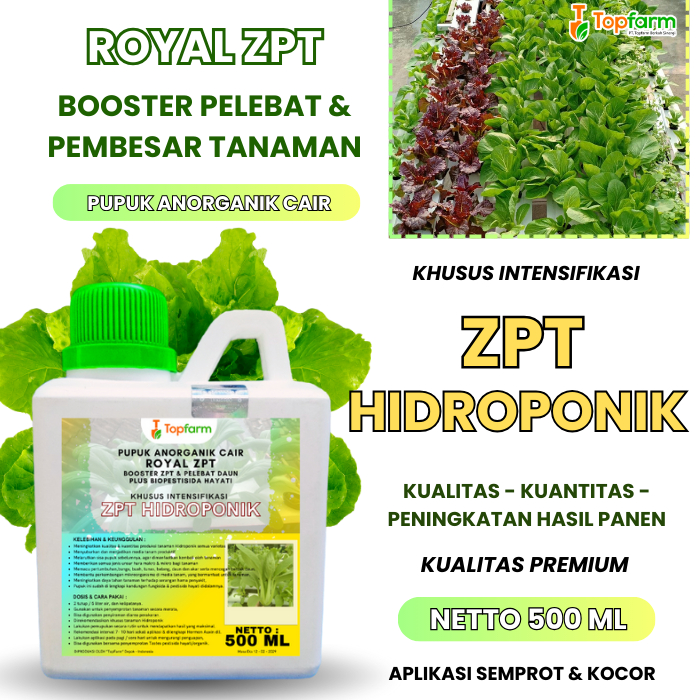 Pupuk Untuk Tanaman Hidroponik/ Pupuk Zpt Pelebat Tanaman Hidroponik/ Pupuk Cair Zpt Hidroponik Agak