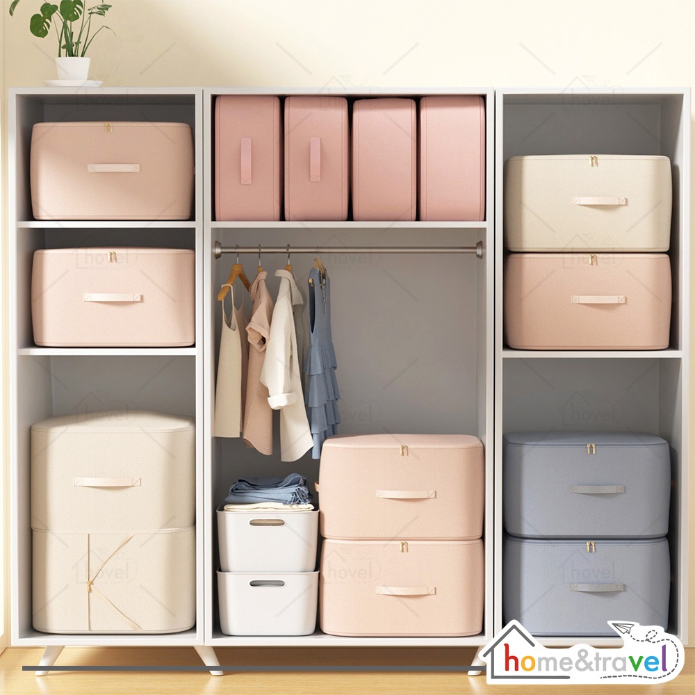 HOVELSHOP Tas Pakaian Besar Travel Bag Baju Mudik Jumbo Hospital Bag Melahirkan Penyimpanan Bed Cove