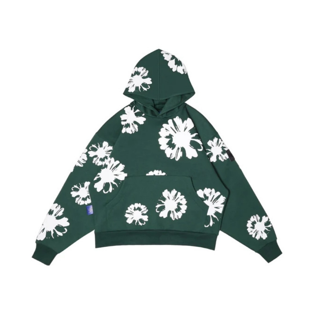 W Essentiels Hoodie Valensole Forest Green - 100% ORIGINAL RESMI