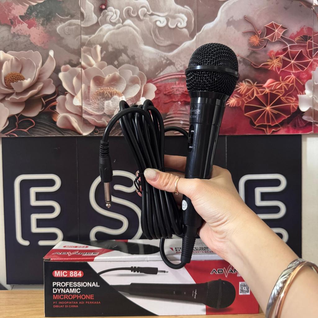 ORIGINAL MIKROFON ADVANCE MIC-884 MIC KABEL ADVANCE PROFESSIONAL DYNAMIC MICROPHONE