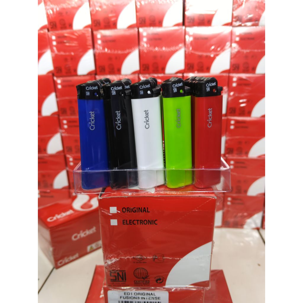 Korek api Cricket Original ,CIRCUS , INTENSE 1 Box isi 25pcs