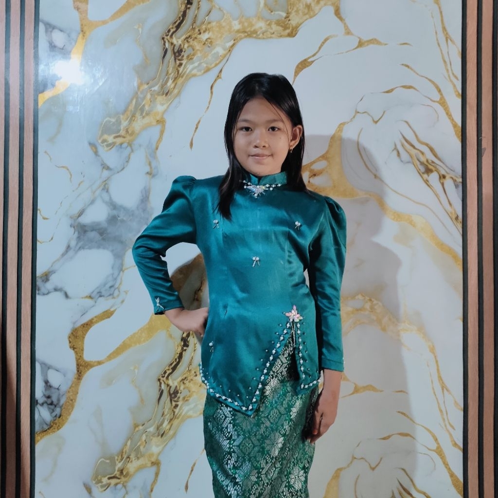ONE SET LESTI KURUNG MELAYU ANAK SONGKET