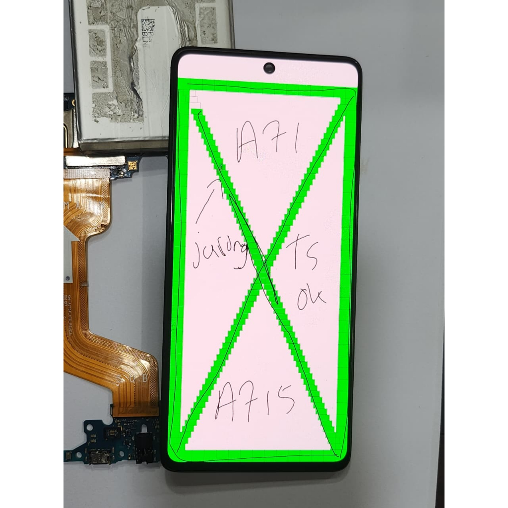 LCD SAMSUNG GALAXY A71 - A715 ORIGINAL COPOTAN MINUS JARONG