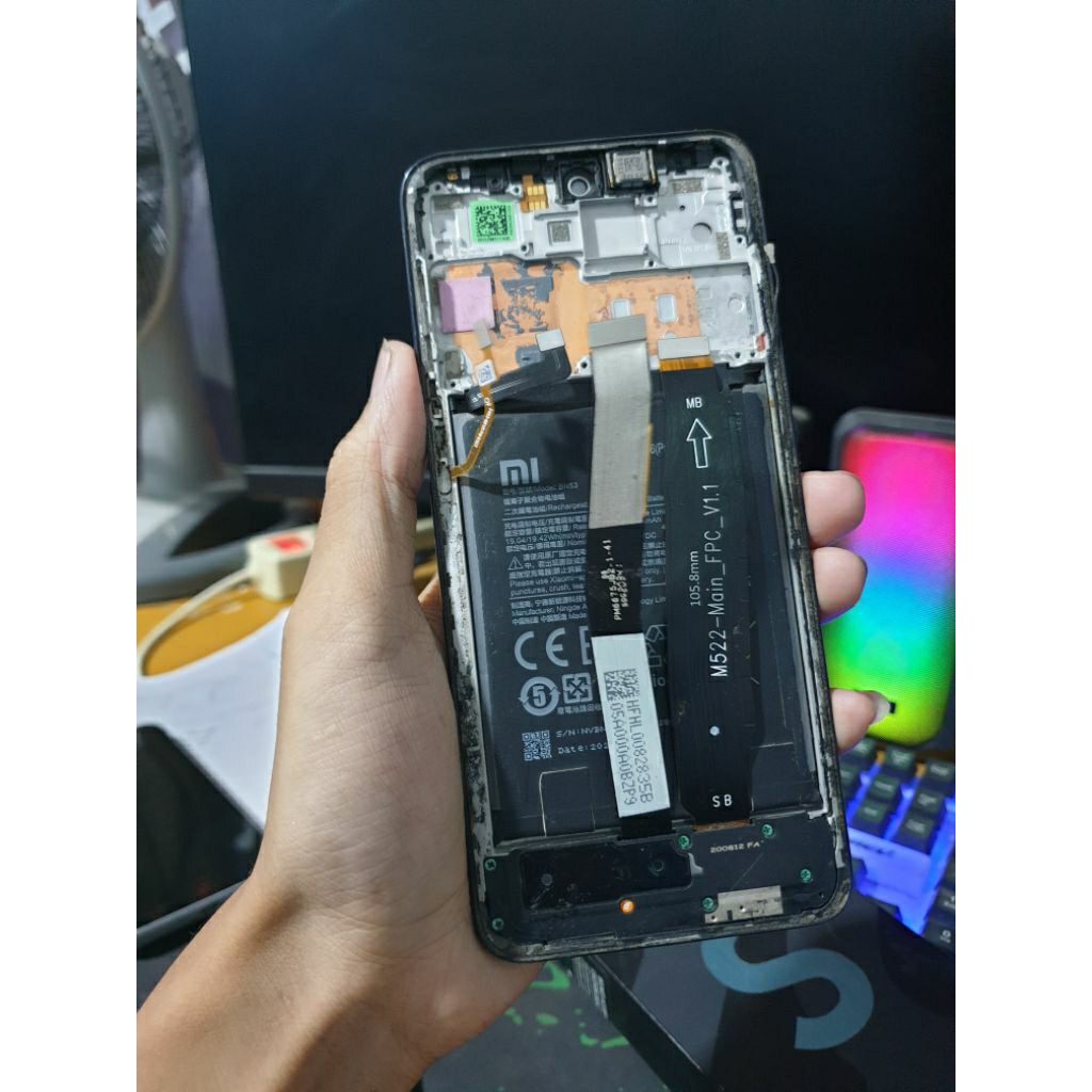lcd copotan redmi note 9pro