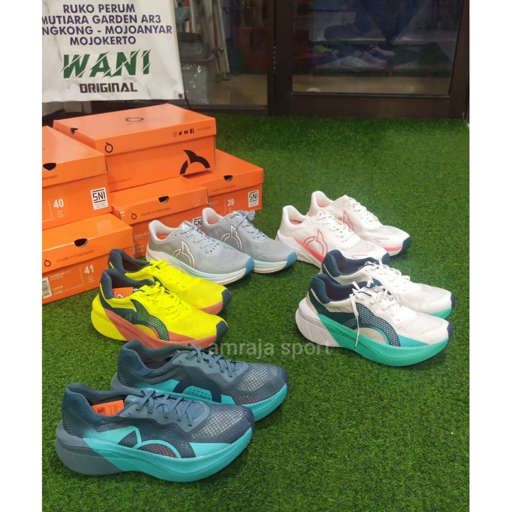 Sepatu Olahraga Running Lari Casual Ortuseight Hyperfuse 1.4 2.1 2.2 3.0 Original