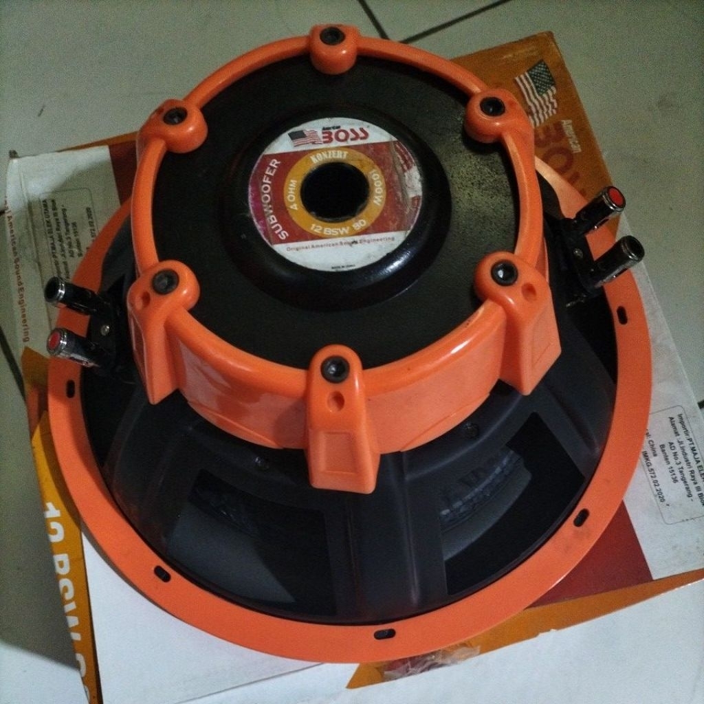 SPEAKER 12 INCH SUBWOOFER AMERICAN BOSS 12BSW80