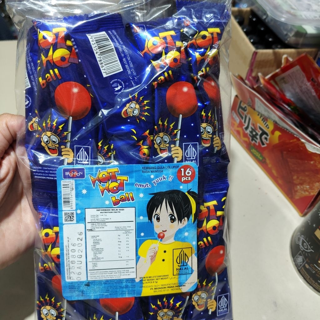 

Hot hot ball renceng isi 8 pcs