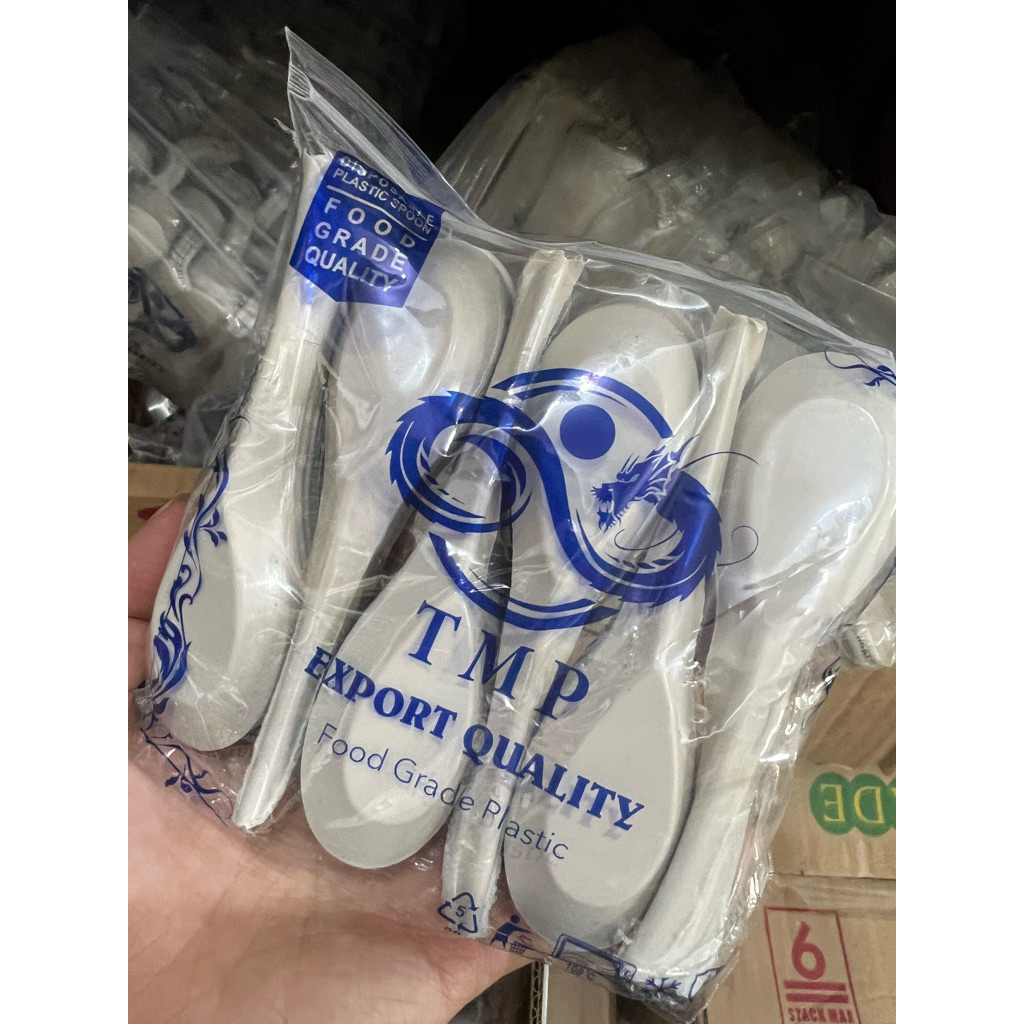 Sendok Bebek Putih / sendok plastik putih