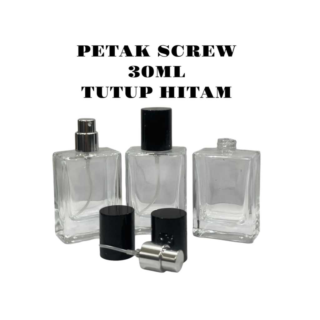 (1PCS) BOTOL PARFUM KOTAK 30ML - BOTOL ISI ULANG 30ML - BOTOL KOSONG