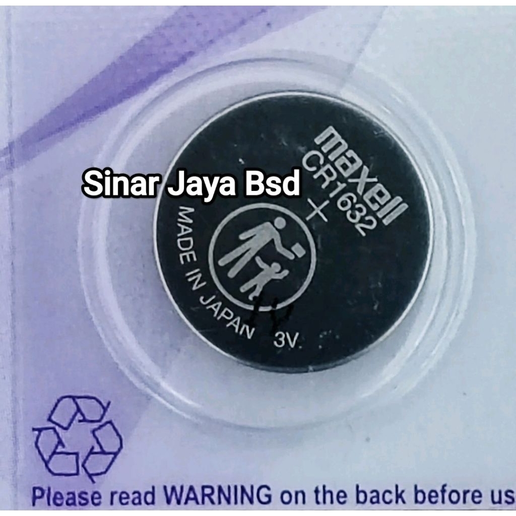 Batere Battery CR1632 Original Maxell