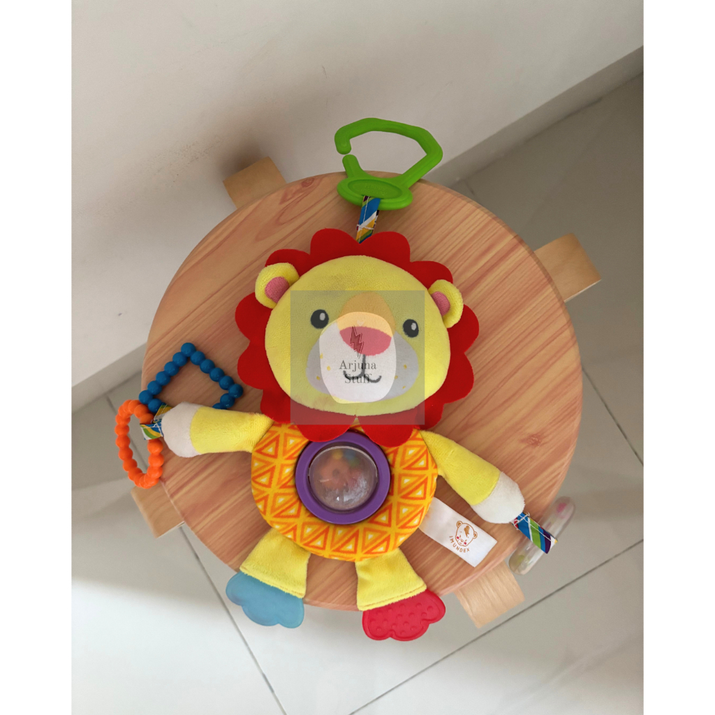 Preloved IMUNDEX Baby Lion Activity Plush/ Mainan Gantung Babyi/ Teether