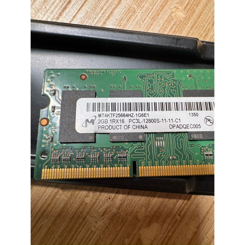 Memori RAM Laptop DDR3 2GB 1Rx16 PC3-12800 Versi Original