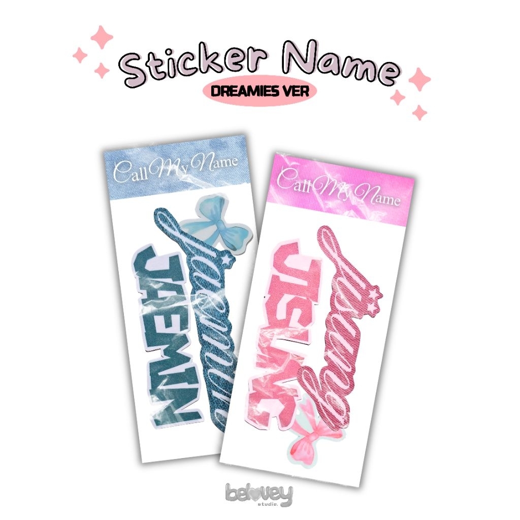 NCT DREAM Sticker Name by belovey.studio