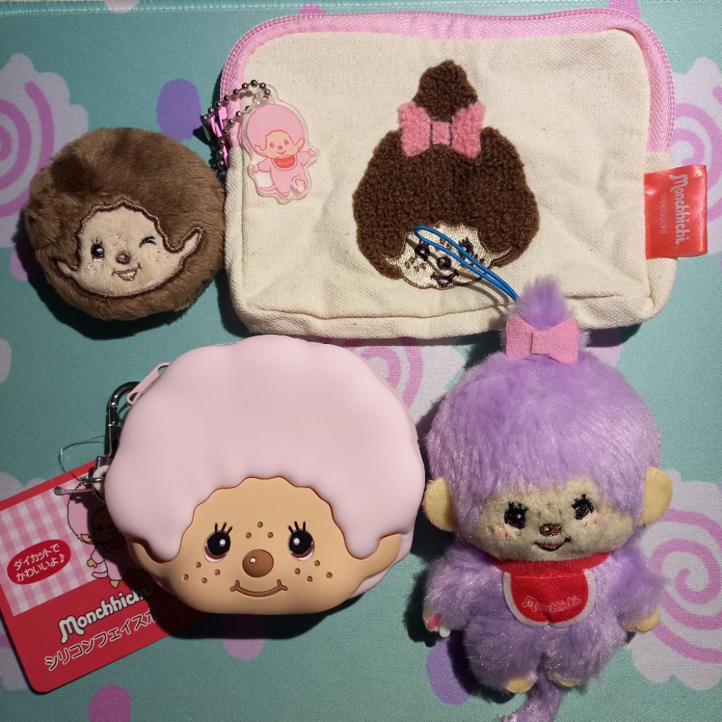 Pt.2 Various Gacha Gotochi Trinkets Japan Keychain Jepang Tamagotchi Monchhichi Coin Pouch Strap Plu