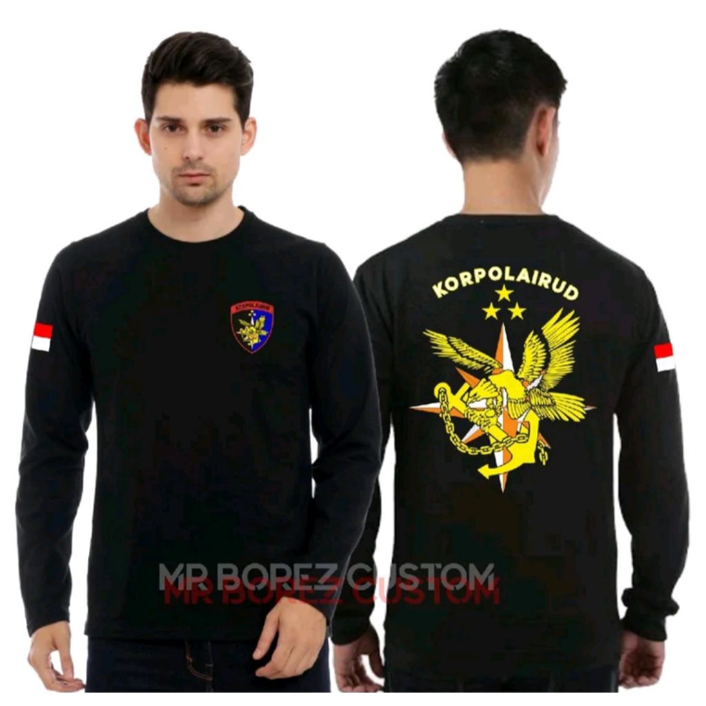 Kaos Lengan Panjang Korpolairud Desain Keren