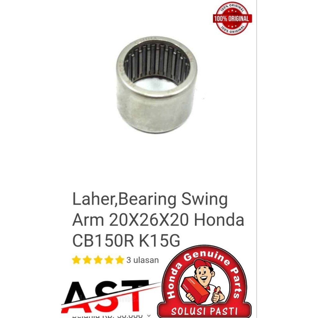 91071KSP901 BEARING needle /lahar BAMBU bos swing arm CB150verza ORIGINAL