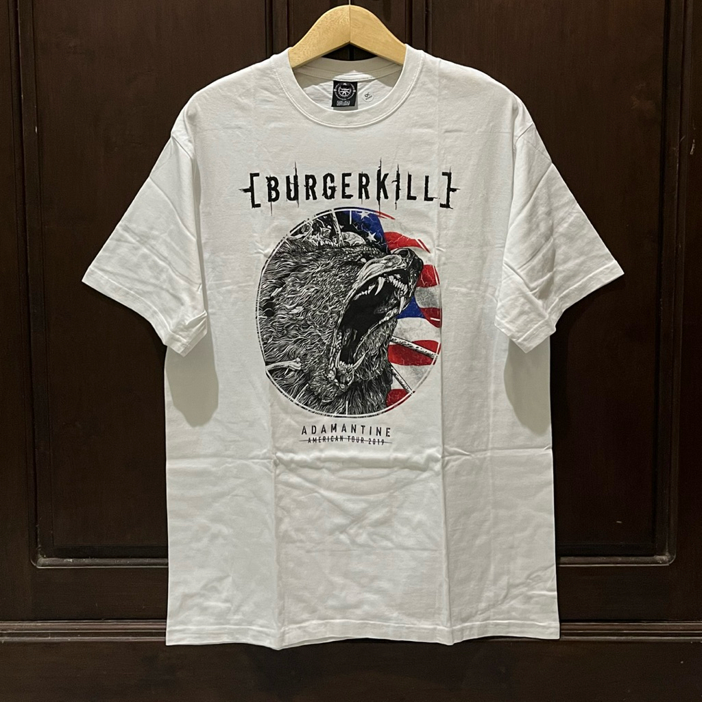 Tshirt Burgerkill - Adamantine American Tour 2019 (White)