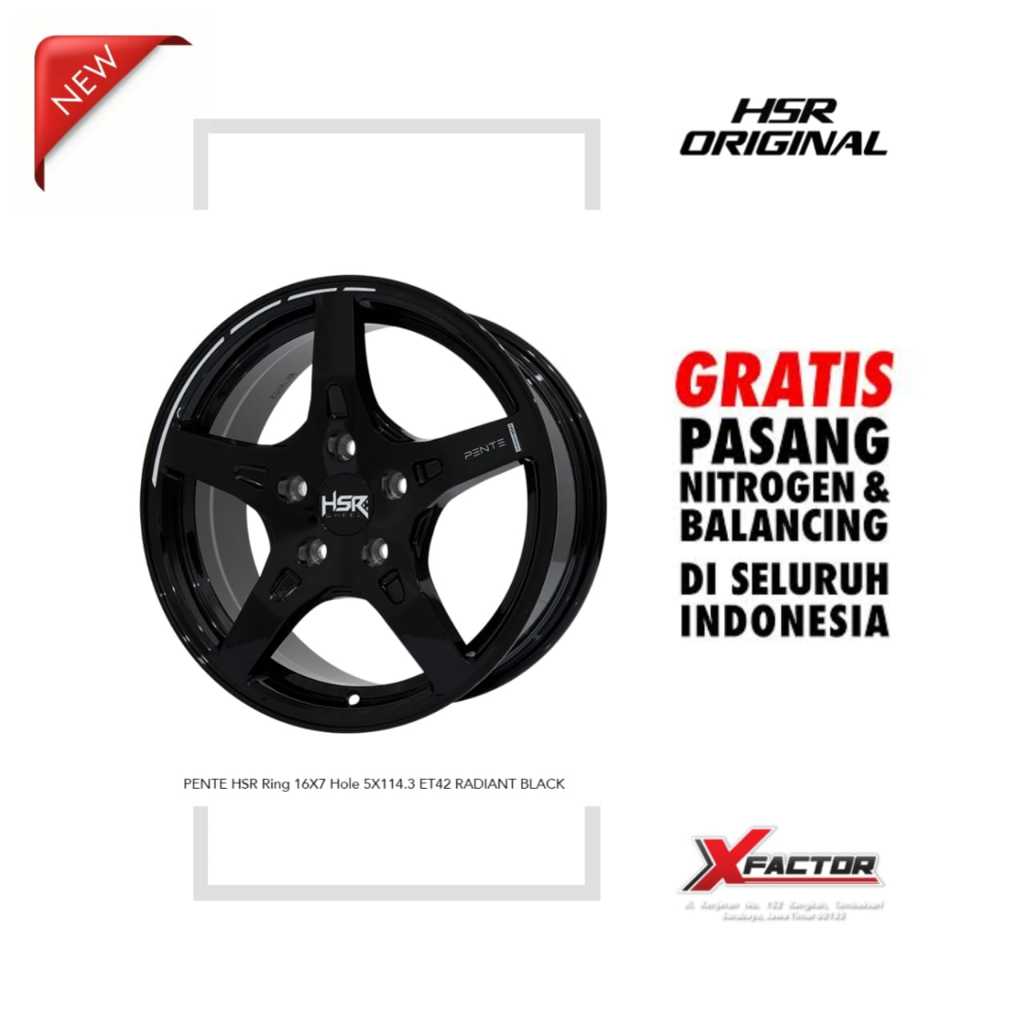 VELG MOBIL R16 HSR PENTE HSR R16X7 H 5X114,3 ET42