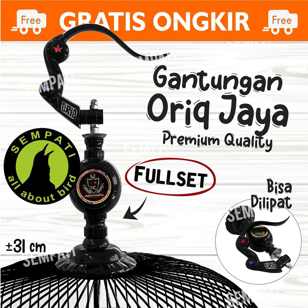 SEMPATI GANTUNGAN SANGKAR PION MOTIF BATIK ORIQ JAYA KANDANG BURUNG MURAI KOTAK LOVEBIRD BRANJANGAN 