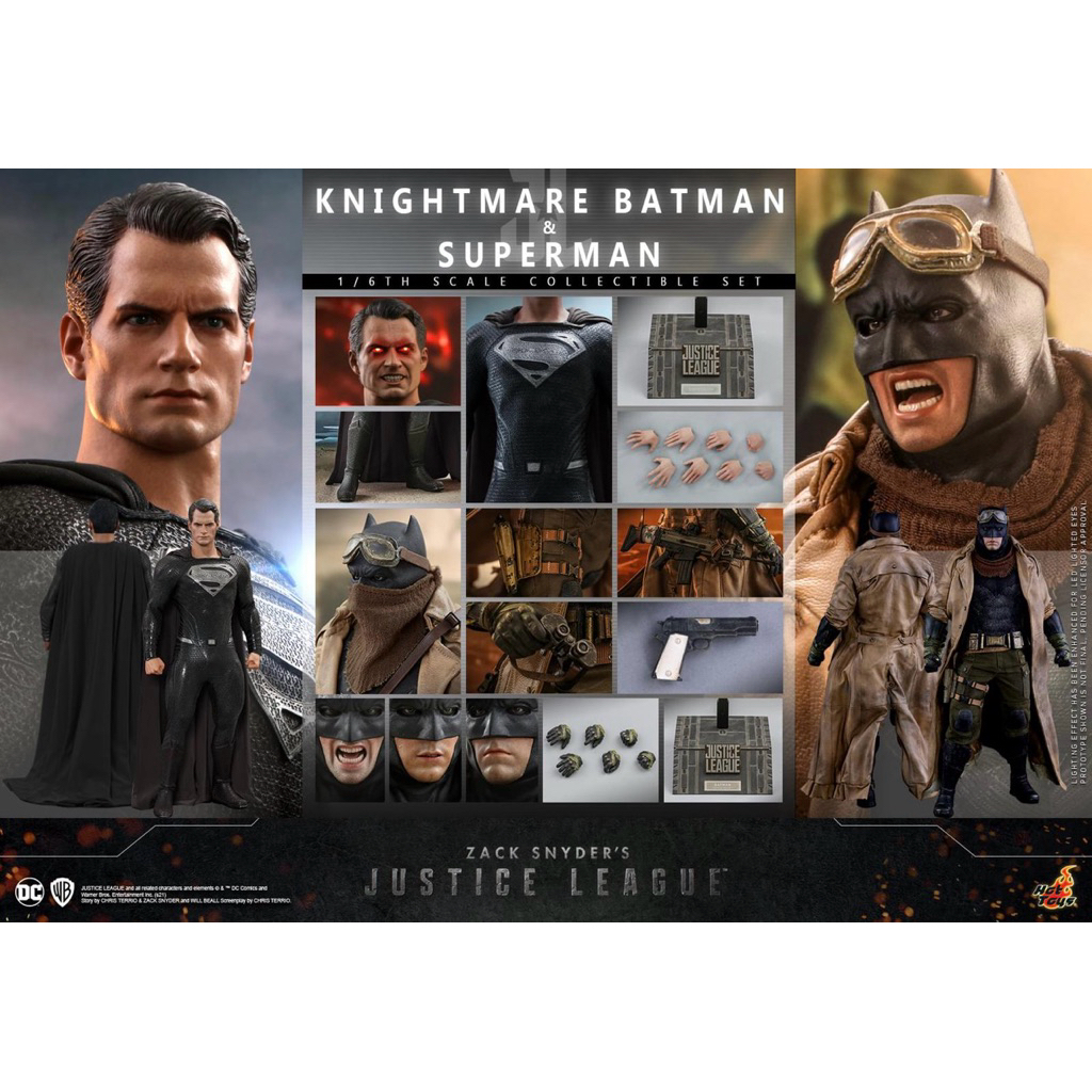 Hot Toys Knightmare Batman & Superman Black TMS 038