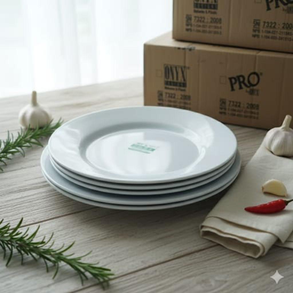 1 LUSIN PIRING CEPER 10" MELAMIN Seiv by ONYX (HARGA/LUSIN) (GARANSI PECAH GANTI BARU)