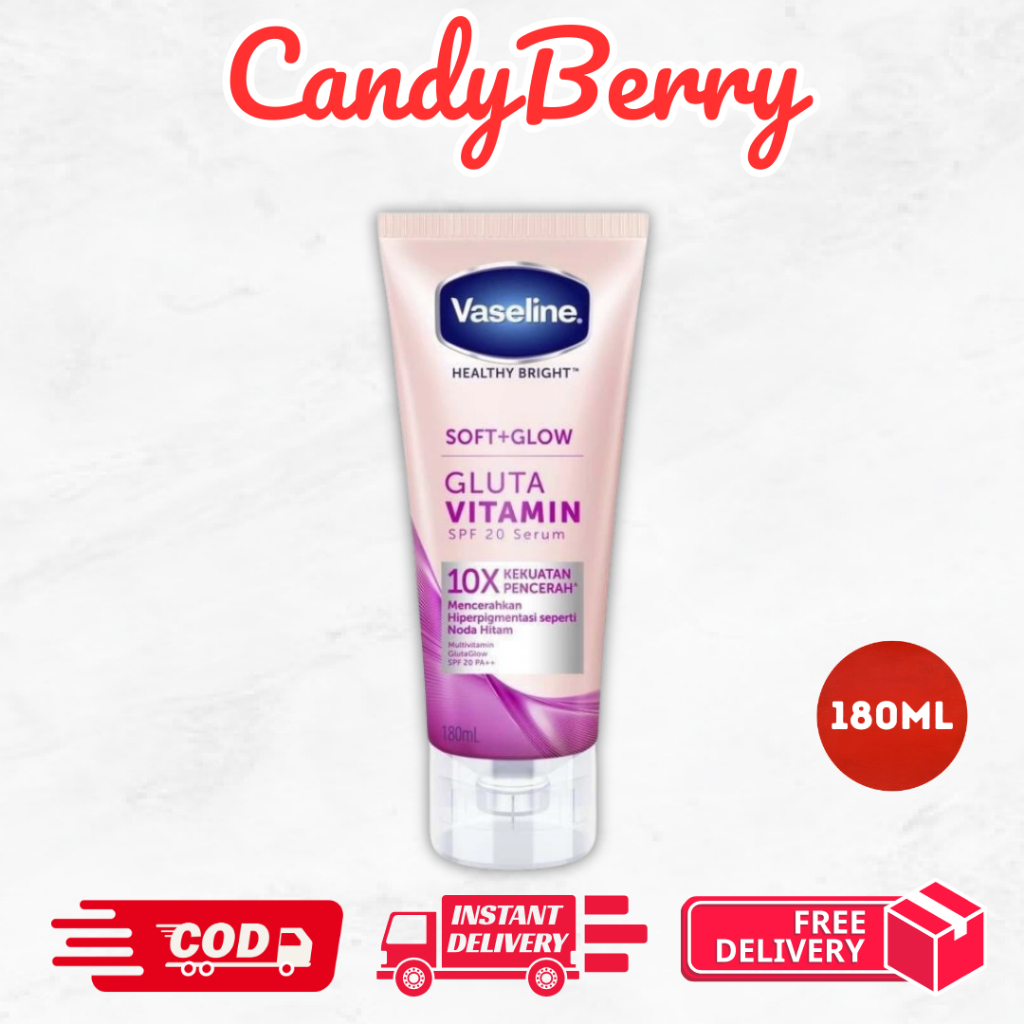 VASELINE BODY SERUM BODY LOTION SOFT GLOW SPF20 180ML