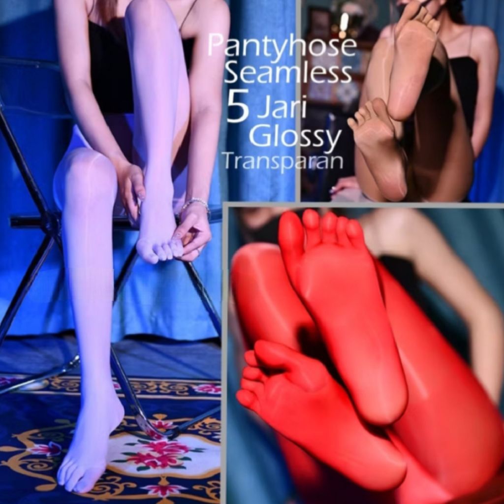 Pantyhose Stocking Seamless Glossy 5 Jari QH 8 Denier
