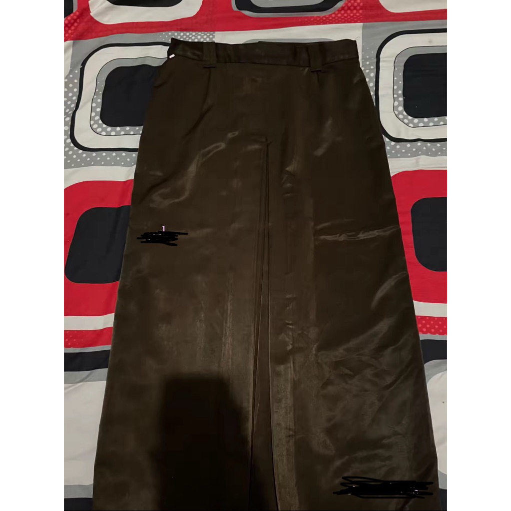 rok pramuka wanita bahan licin (preloved)